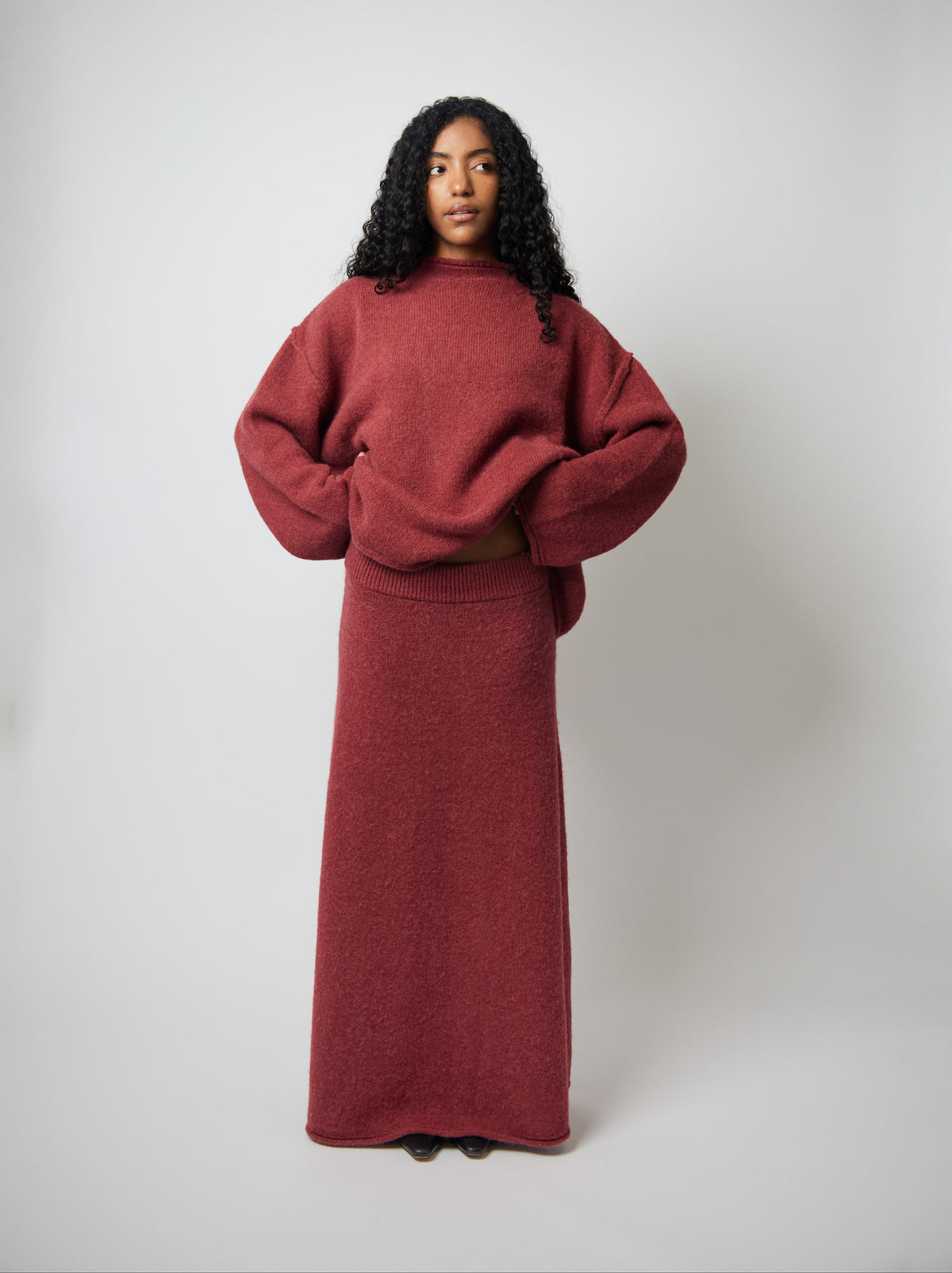 Oriane Sweater — Cherry