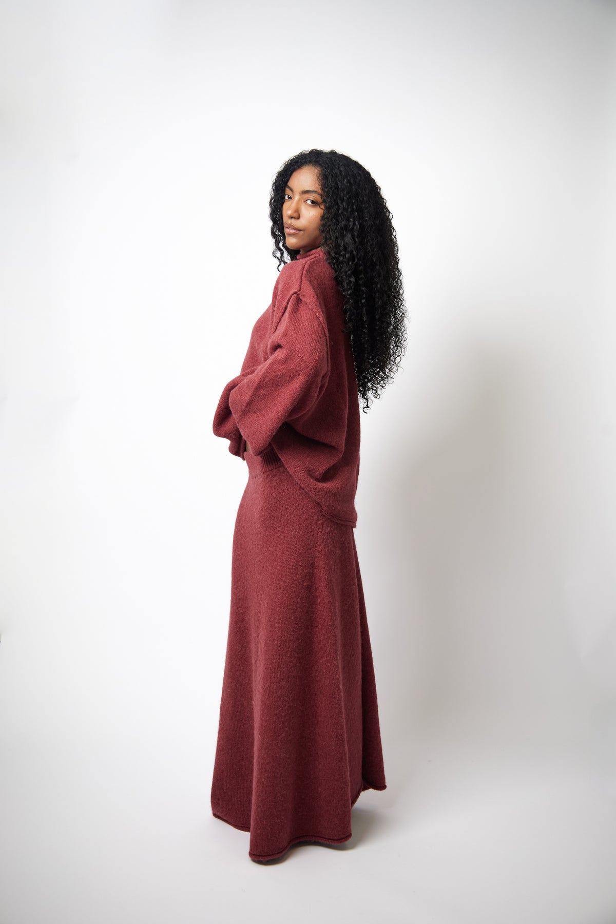 Oriane Skirt — Cherry