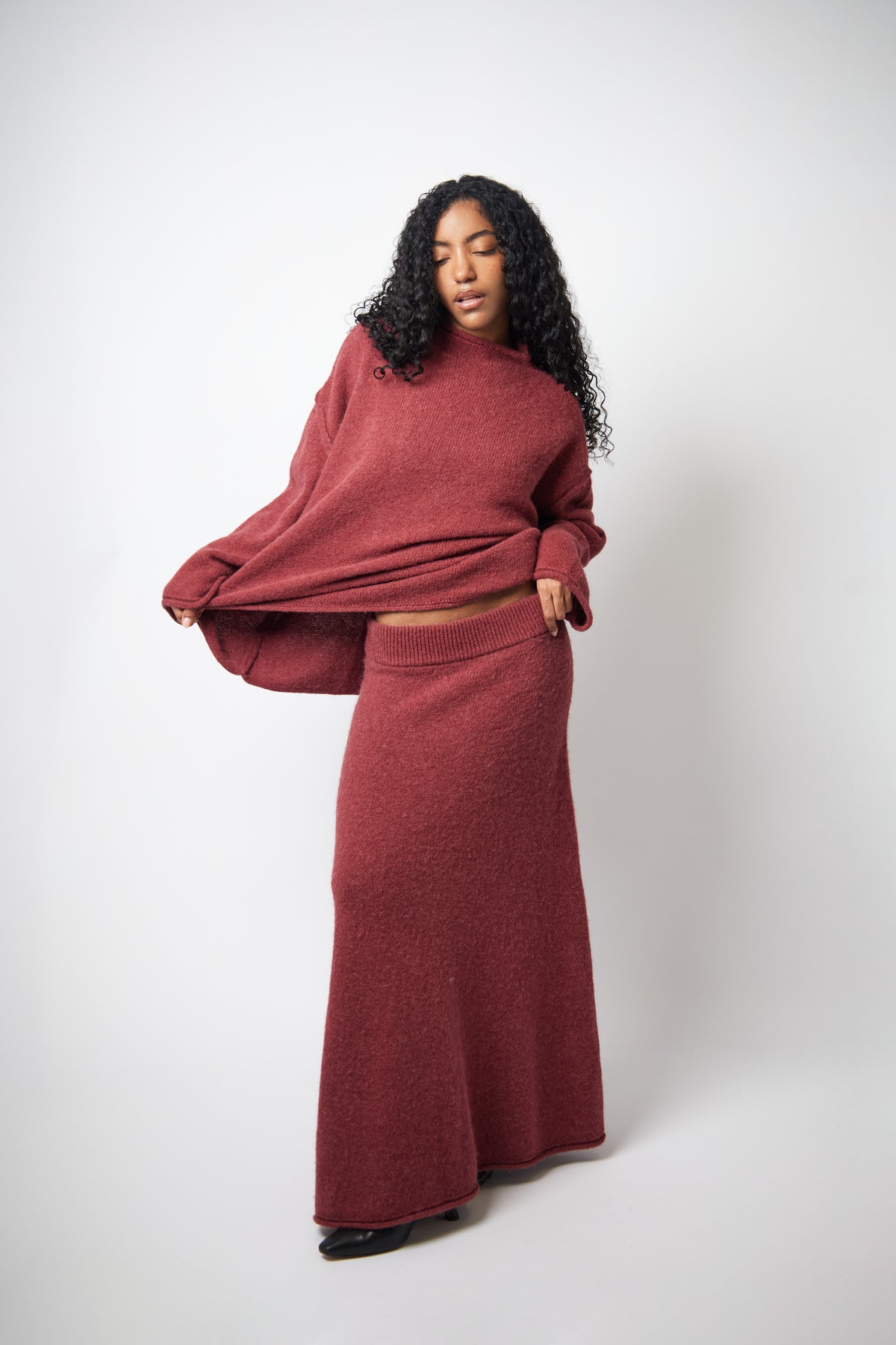 Oriane Skirt — Cherry