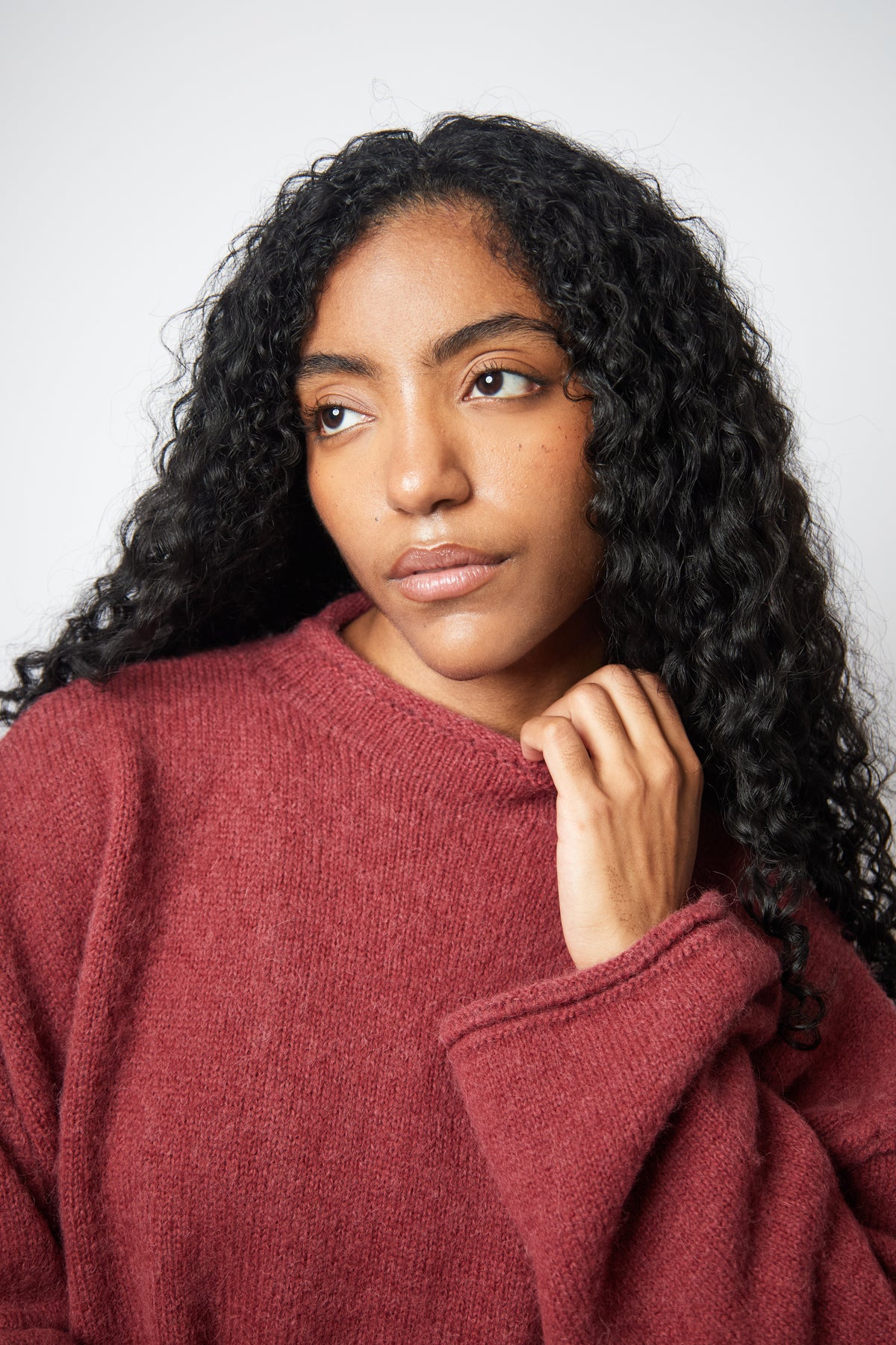 Oriane Sweater — Cherry