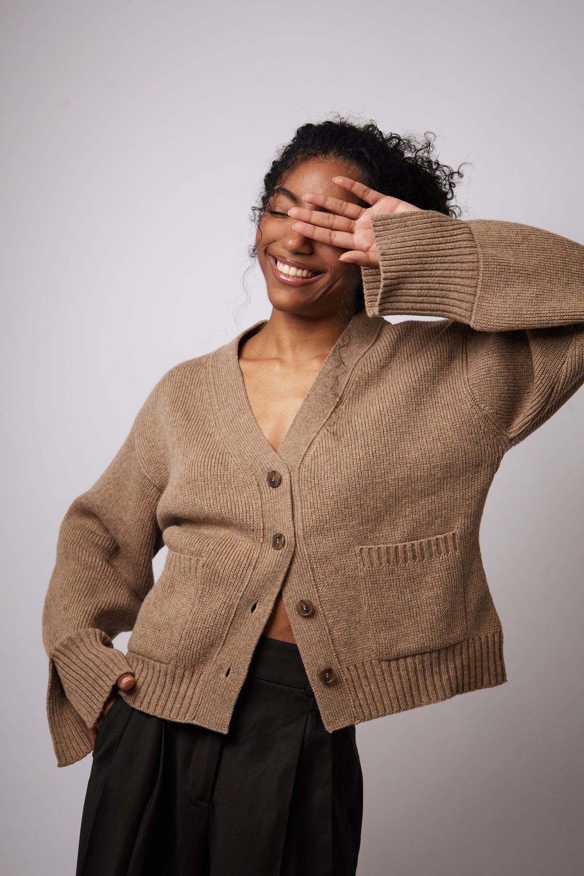Eloise Cardigan — Beige