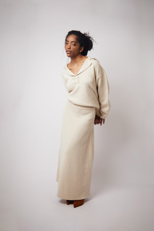 Aurel Skirt — Cream
