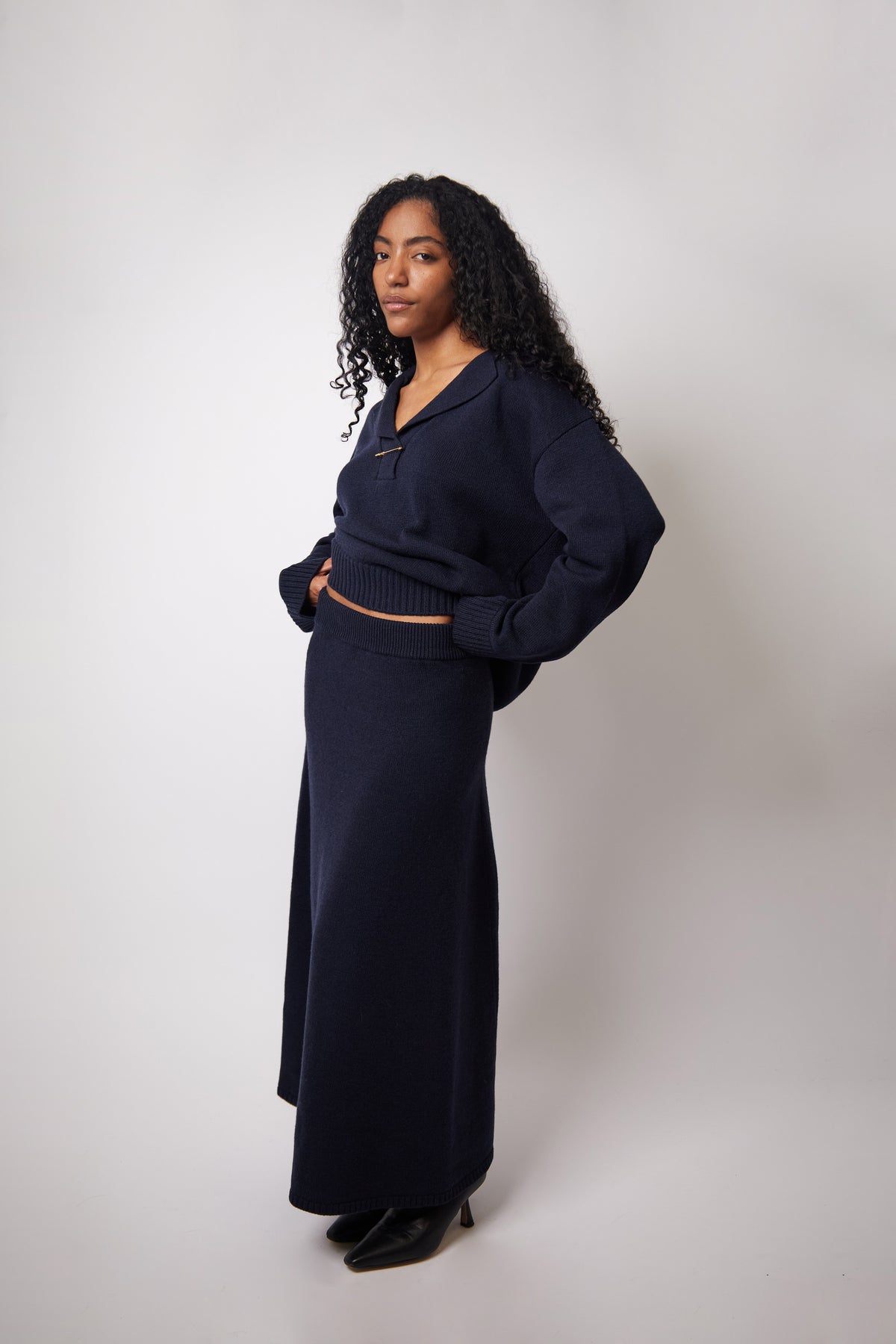 Aurel Skirt — Navy