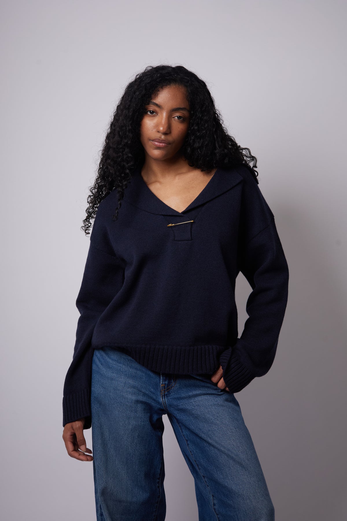 Aurel Sweater — Navy