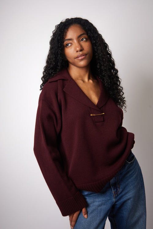 Aurel Sweater — Burgundy